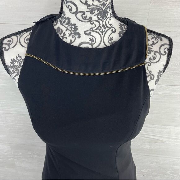 Alice + Olivia Ellie Asymmetrical Zipper Racer Back Silk Blend Mini Dress - Picture 6 of 12